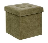 Atmosphera - Pouf lysandre 38x38cm Kaki