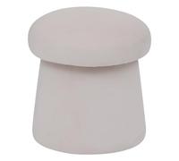 Pouf Champignon En Velours Noa Ivoire Atmosphera