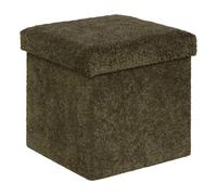 Atmosphera - Pouf Pliable Coffre soana Kaki 38x38cm