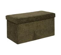 Atmosphera - Pouf Pliable Coffre soana Kaki 76x38cm