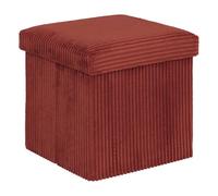 Atmosphera - Pouf Pliant Arum Ambre 38x38cm