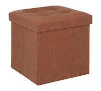 Pouf pliant bois marron Soren Marron