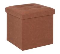 Pouf pliant bois marron Soren Marron
