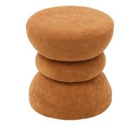 Pouf Ritem rond D.36cm ambre - Atmosphera Créateur d'intérieur