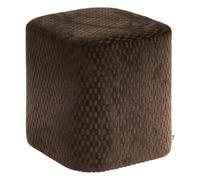 Atmosphera - Pouf Selia carré 35x35cm Marron