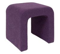 Atmosphera - Pouf sevi Bouclette Violet 41x35cm