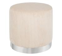 Atmosphera - Pouf sylia Ivoire