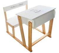Atmosphera Pupitre d'Écriture Enfant avec Banc Bureau Écolier pour Chambre d'Enfant