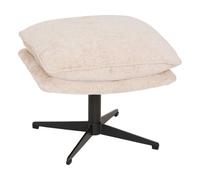 Atmosphera - Repose-pieds Stelan - Tissu chenille - Argile