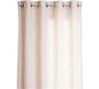 Atmosphera - Rideau à œillets Snowy - Bouclette unie - 140 x 260 cm - Ivoire - Snowy