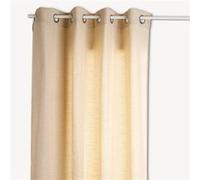 Atmosphera - Rideau à motifs jacquard GEOM - 140 x 260 cm - Lin - Geom Beige G