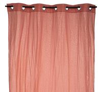 Atmosphera - Rideau à Oeillets Berlingot - Rose Terracotta 140x250 cm