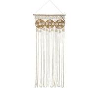 Atmosphera - Rideau de fil en macramé - 90 x 200 cm Beige G