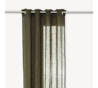 Atmosphera - Rideau en 100% lin LINAH - 140 x 260 cm - Kaki - Linah Vert G