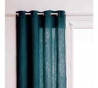 Atmosphera - Rideau Jamana en Coton 130x260cm Bleu pétrole