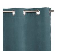 Atmosphera - Rideau Mémories à Oeillets - Bleu Canard 140x260 cm