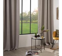 Atmosphera – Rideau occultant – Feuilles – Beige – 140 x 260 cm