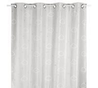 Rideau occultant enfant ""Nuage"" gris 140x250cm - Atmosphera Créateur d'intérieur