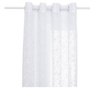 Atmosphera Rideau plissé Net Motif Fleur 140 x 240 cm