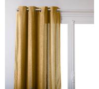Atmosphera - Rideau - Velours - Jaune Ocre - 140x260 cm