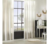 Atmosphera - Rideau Widdy 130x260cm Blanc Ivoire