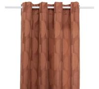 Rideau ""Wimbi"" jacquard terracotta 140x260cm - Atmosphera createur d'interieur