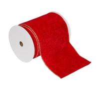 Atmosphera - Ruban Velours 12cmx5 m Rouge