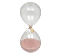 Atmosphera - Sablier en Verre Floral H20cm - Rose