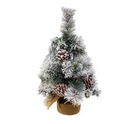 Atmosphera - Sapin de Noël artificiel floqué Minnesota - H. 50 cm - Blanc et vert
