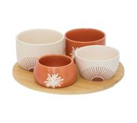 Atmosphera - Service apéritif sunshine 5 pièces d26xp8,5cm