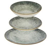 Service de table Juliette 12 pièce(s) vert L26,5xp2,4xH26,5cm - Atmosphera Créateur d'intérieur