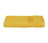 Atmosphera - Serviette de Toilette Essentiel - Coton 450 GR/m² - Jaune Moutarde 50x90 cm
