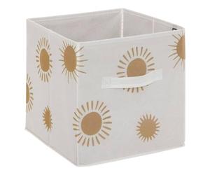 Atmosphera - Set de 2 bacs rangements Enfant Soleil - Carton - Jaune Ocre