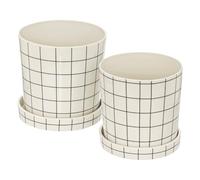 Atmosphera - Set de 2 pots kaya céramique d22/25cm