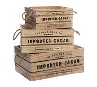 Atmosphera - Set de 3 cagettes Colonial - Bois