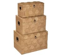 Atmosphera - Set de 3 Malles Arty - Bois