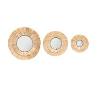 Atmosphera - Set de 3 miroirs Alba - Raphia