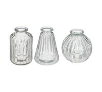 Atmosphera - Set de 3 soliflores Lour - Verre - H11 cm