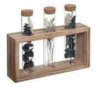 Atmosphera - Set de 3 Tubes Fleurs séchées House H17 cm - Blanc