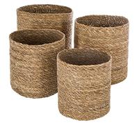 Atmosphera – Lot de 4 paniers – Roseau – Ø19/22/24/28 cm