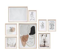 Atmosphera - Set de 8 Affiches encadrées Abstrait - sous-Verre