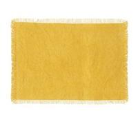 Atmosphera - Set de table en coton MAHA - 45 x 30 cm - Jaune - Maha Jaune G