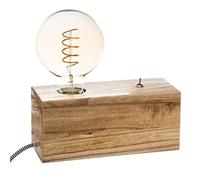 Atmosphera - Socle Ampoule en Bois Tibu La French Touch