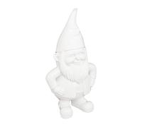 Atmosphera - Statue Nain de Jardin déco extérieur Anao H.30cm résine Assorti - Blanc