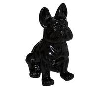 Statuette déco "bulldog" 22cm noir Noir G