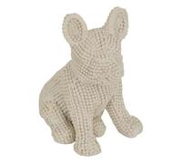 Atmosphera - Statuette Chien Eden 8,5x6,1cm - Blanc