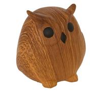 Atmosphera - Statuette Chouette Automne Marron Caramel 11x10,3cm
