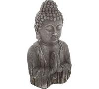 Atmosphera - Statuette de Bouddha - H. 49 cm - Effet bois Gris G