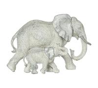 Atmosphera - Statuette Éléphant - résine - H15-5 cm - Gris Clair
