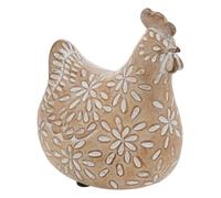Atmosphera - Statuette Poule Linda Beige h20cm